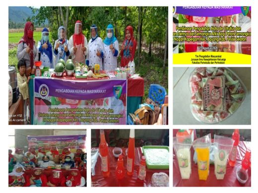WartaPKU.com Isteri Petani di Kapelgam Pessel Ini Dilatih Mengolah Semangka Afkir Menjadi Aneka Produk Olahan Makanan