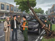 Pohon Tumbang Timpa Mobil di Sudirman Pekanbaru, Pengamat Desak Usut Tuntas Pelaku Pembakaran Akar